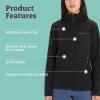 MARMOT Women’s Leconte Fleece Jacket – Lightweight, Breathable, Technical Grid Fleeced Layer(Black)