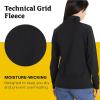 MARMOT Women’s Leconte Fleece Jacket – Lightweight, Breathable, Technical Grid Fleeced Layer(Black)