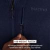 Marmot Men’s Drop Line 1/2 Zip Pullover Lightweight 100-Weight Sweater Fleece Jacket(Arctic Navy 2975)