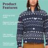 Marmot Men’s Drop Line 1/2 Zip Pullover Lightweight 100-Weight Sweater Fleece Jacket(Arctic Navy Nordic 22535)