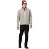 Marmot Men’s Drop Line 1/2 Zip Pullover Lightweight 100-Weight Sweater Fleece Jacket(Birch Bark Heather)