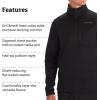 Marmot Men’s Drop Line 1/2 Zip Pullover Lightweight 100-Weight Sweater Fleece Jacket(Black 001)