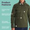 Marmot Men’s Drop Line 1/2 Zip Pullover Lightweight 100-Weight Sweater Fleece Jacket(Nori 4859)