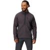 Marmot Men’s Drop Line 1/2 Zip Pullover Lightweight 100-Weight Sweater Fleece Jacket(Black Heather)