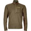 Marmot Men’s Drop Line 1/2 Zip Pullover Lightweight 100-Weight Sweater Fleece Jacket(Deep Moss)