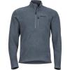 Marmot Men’s Drop Line 1/2 Zip Pullover Lightweight 100-Weight Sweater Fleece Jacket(Steel Onyx)