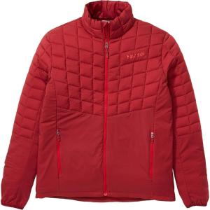 MARMOT Men’s Featherless Hybrid Jacket – Down-Alternative Puffer Layer(Brick)