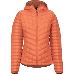 MARMOT Women’s Featherless Hoody – Lightweight Down-Alternative Puffer Jacket with Hood(Nasturtium)