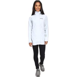 MARMOT womens Essential Lightweight Waterproof Rain Jacket(Silver)