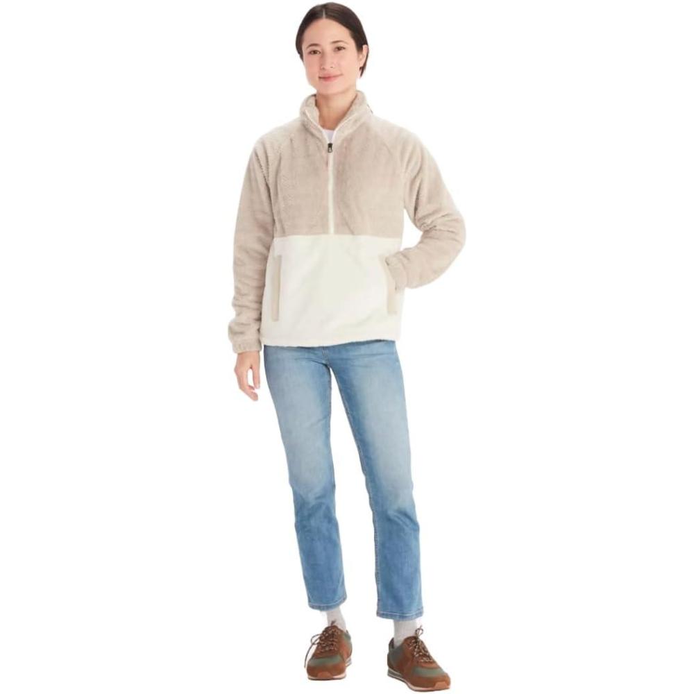 imageMARMOT Womens Homestead Fleece 12 ZipSandbarPapyrus