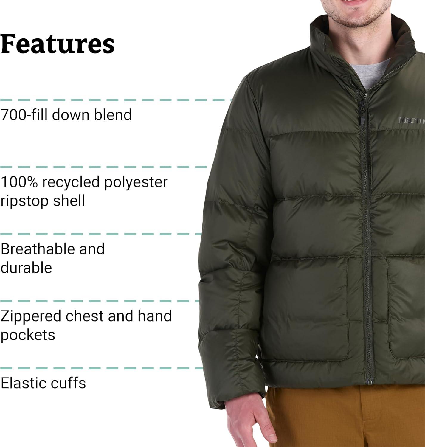 imageMARMOT mens Guides Down JacketRosin Green
