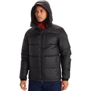 MARMOT Men’s Guides Down Hoody Jacket | 700 Fill Down-Insulated, Water-Resistant, Lightweight Puffer Coat, Jet Black, X-Large