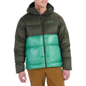 MARMOT Men’s Guides Down Hoody Jacket, Rosin Green/Clover, Large