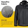 MARMOT Men’s PreCip Jacket | Lightweight, Waterproof, Black, Small