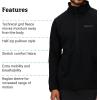 MARMOT Men’s Leconte Fleece 1/2 Zip Pullover Jacket(Black)