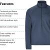 MARMOT Men’s Leconte Fleece 1/2 Zip Pullover Jacket(Thunderhead)