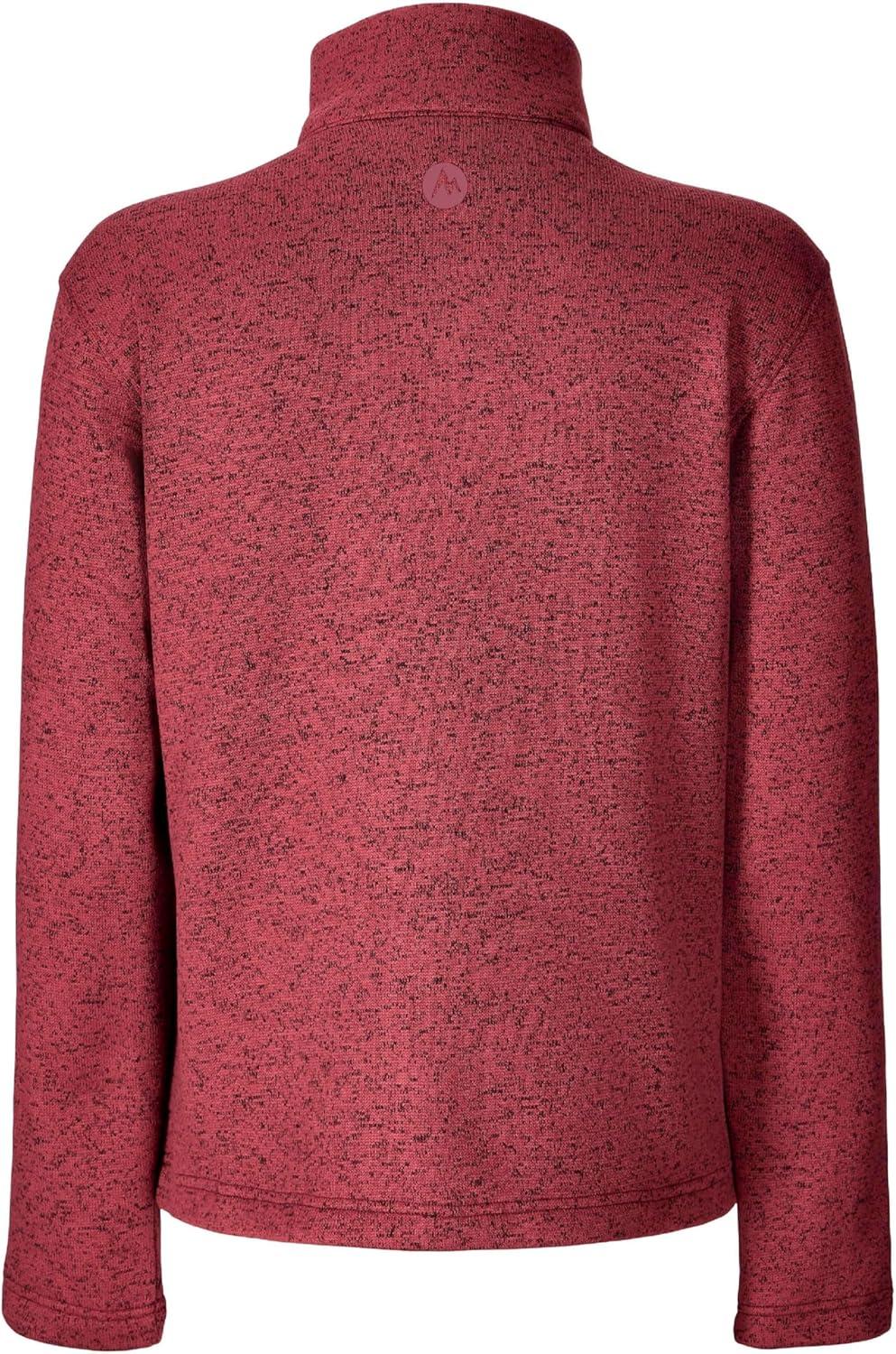 imageMARMOT Womens Drop Line Full Zip Sweater Knit Jacket Dried Rose Heather Large