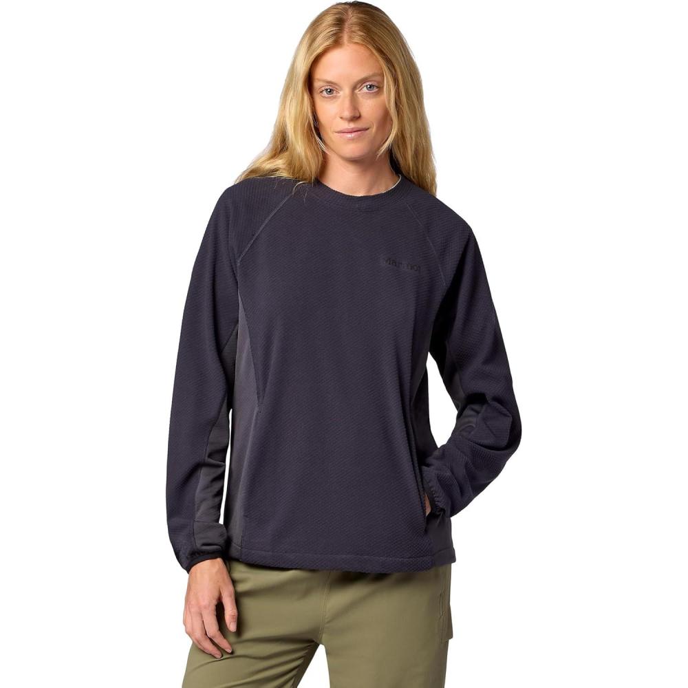 imageMARMOT Womens Womens Rockbound Fleece PulloverBlackened