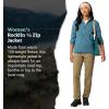 MARMOT Women’s Rocklin 1/2 Zip Jacket – Classic, Warm, Lightweight 100-Weight Fleece Layer(Seafloor)