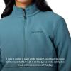 MARMOT Women’s Rocklin 1/2 Zip Jacket – Classic, Warm, Lightweight 100-Weight Fleece Layer(Seafloor)