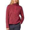 MARMOT Women’s Drop Line 1/2 Zip Pullover Jacket – Lightweight, Breathable 100-Weight Sweater Fleece(Dried Rose Heather)