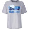 Marmot Women’s Women’s Coastal Logo Short Sleeve T-Shirt(Grey Heather)