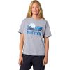 Marmot Women’s Women’s Coastal Logo Short Sleeve T-Shirt(Grey Heather)