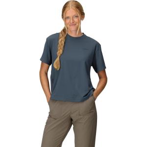 MARMOT Women’s Airexchange UPF 50 Breathable Moisture Wicking Short Sleeve Crew(Thunderhead)