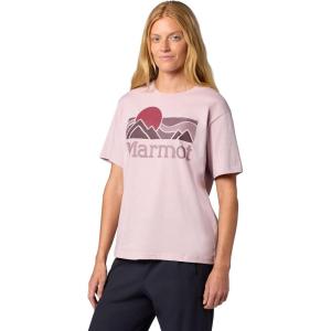 Marmot Women’s Women’s Coastal Logo Short Sleeve T-Shirt(Dust)
