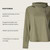 MARMOT Women’s AirExchange UPF 50 Hoody, Olive Grove, X-Large