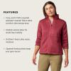 MARMOT Women’s Drop Line Full Zip Sweater Knit Jacket, Dried Rose Heather, X-Large