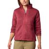 MARMOT Women’s Drop Line Full Zip Sweater Knit Jacket, Dried Rose Heather, X-Large