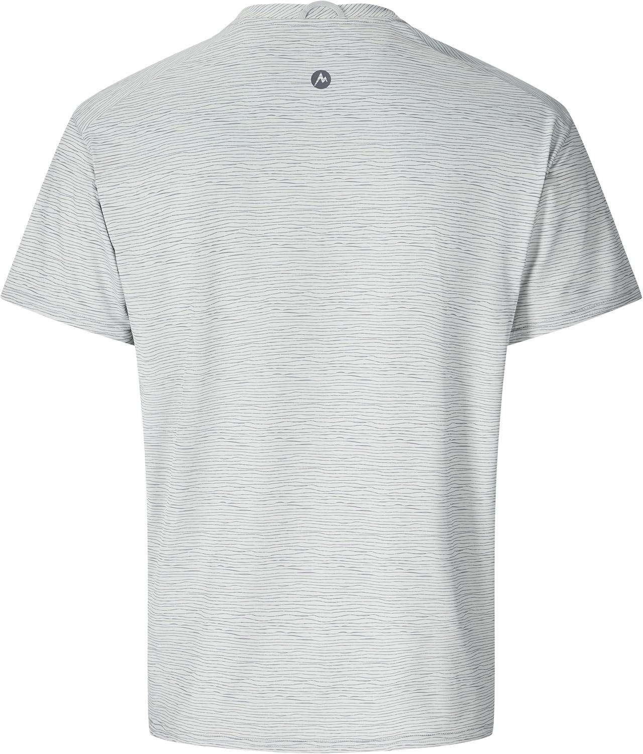 imageMarmot Mens Air Exchange UPF 50 Short Sleeve Crew Neck ShirtBoulder Crack Frequency