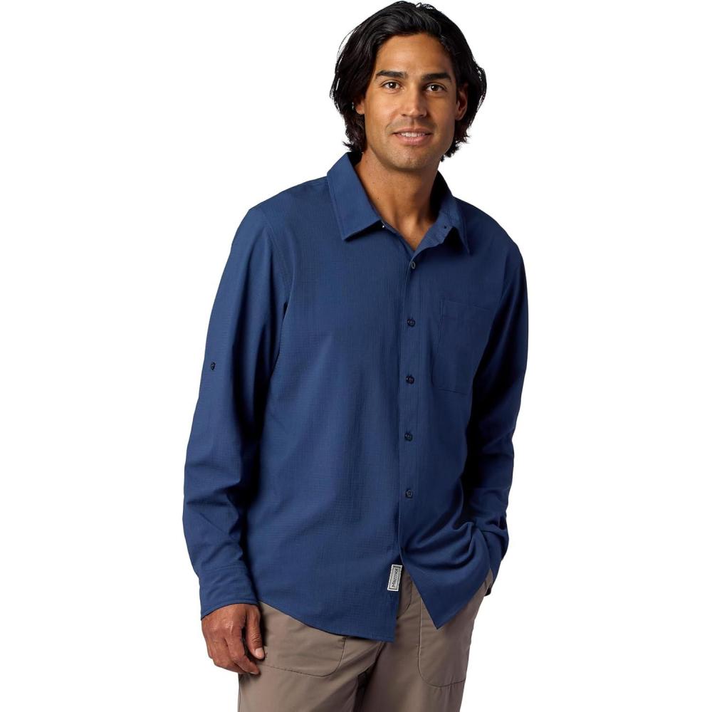 imageMARMOT Mens Airexchange Long Sleeve ShirtNightfall Navy