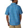 MARMOT Men’s Airexchange Short Sleeve Shirt(Nautical Blue Ranger Plaid)