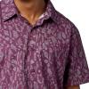 MARMOT Men’s Airexchange Short Sleeve Shirt(Sugar Plum Fiesta Stripe)