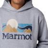 MARMOT Men’s Coastal Logo Hoody(Grey Heather)