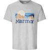 MARMOT Men’s Coastal Short-Sleeve T-Shirt – Screen Printed Graphic on Soft, Breathable, Eco-Friendly Cotton/Poly Blend(Grey Heather)
