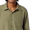 Marmot Men’s Aerobora Long Sleeve Button-Down Shirt – Lightweight, Packable, Quick-Drying UPF Protection(Olive Grove)