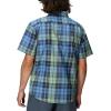 Marmot Men’s Airexchange UPF 40 Short Sleeve Shirt(Arctic Navy Wayland Plaid)