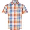 Marmot Men’s Airexchange UPF 40 Short Sleeve Shirt(Pomelo Wayland Plaid)