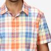 Marmot Men’s Airexchange UPF 40 Short Sleeve Shirt(Pomelo Wayland Plaid)