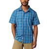 MARMOT Men’s Airexchange Short Sleeve Shirt(Nautical Blue Ranger Plaid)