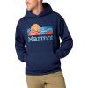 MARMOT Men’s Coastal Logo Hoody(Nightfall Navy)
