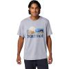 MARMOT Men’s Coastal Short-Sleeve T-Shirt – Screen Printed Graphic on Soft, Breathable, Eco-Friendly Cotton/Poly Blend(Grey Heather)