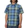 Marmot Men’s Airexchange UPF 40 Short Sleeve Shirt(Arctic Navy Wayland Plaid)