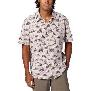 MARMOT Men’s Airexchange Short Sleeve Shirt(Birch Bark Lake Side Campout)