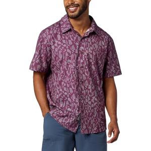 MARMOT Men’s Airexchange Short Sleeve Shirt(Sugar Plum Fiesta Stripe)