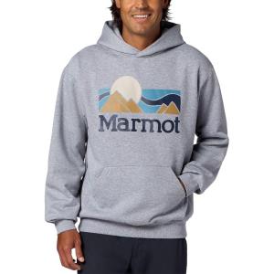 MARMOT Men’s Coastal Logo Hoody(Grey Heather)
