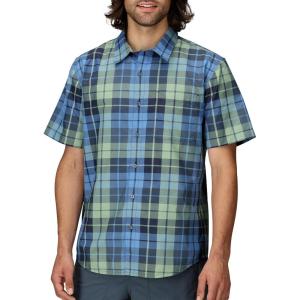 Marmot Men’s Airexchange UPF 40 Short Sleeve Shirt(Arctic Navy Wayland Plaid)